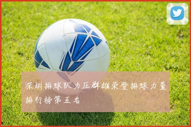 深圳排球队力压群雄荣登排球力量排行榜第五名