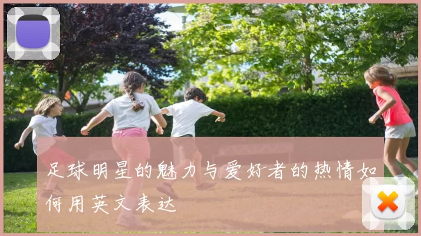足球明星的魅力与爱好者的热情如何用英文表达